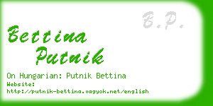 bettina putnik business card